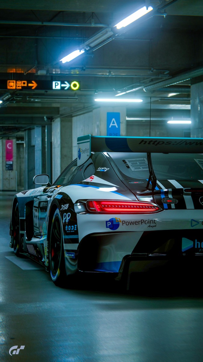 AMG GT3 in the garage