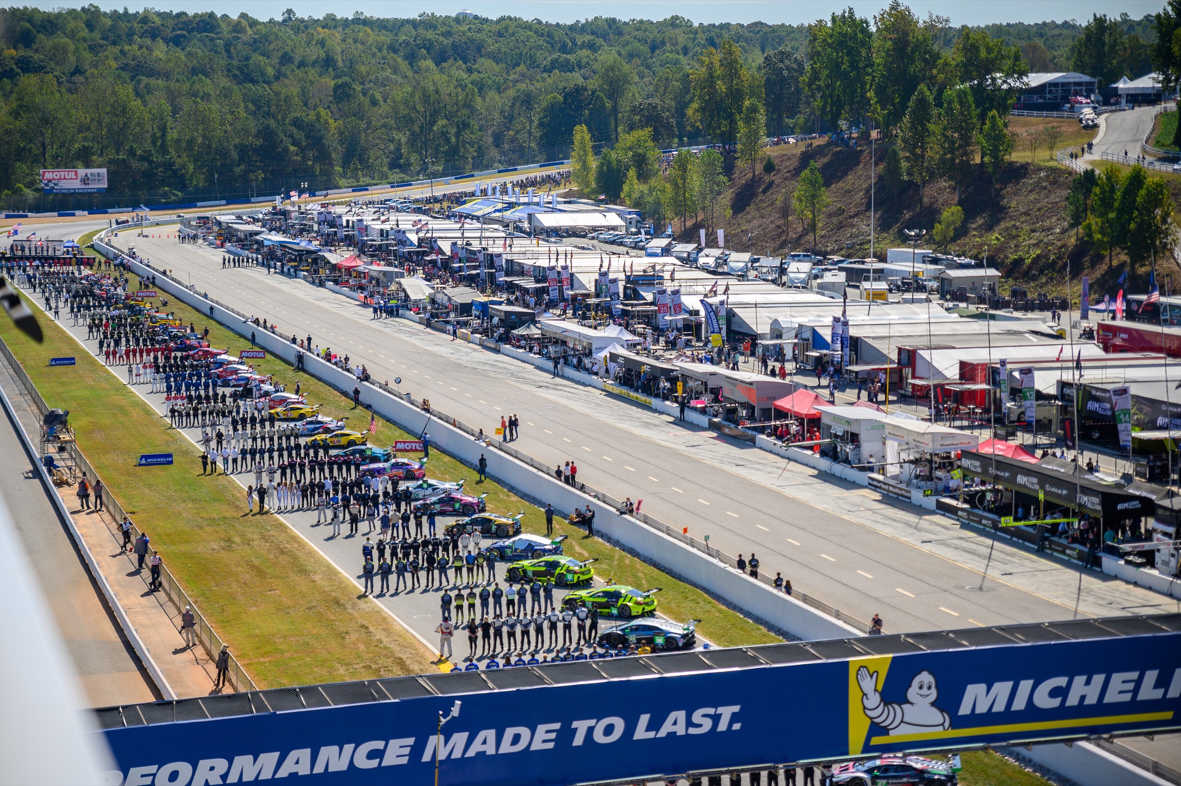 Road Atlanta — the front straight at the home circuit of The GT Global Championship